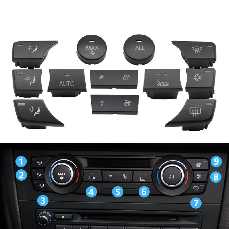 Комплект бутони за климатик 11бр. за BMW 1 3 X3 E90 E91 E92 E83 E84 E8