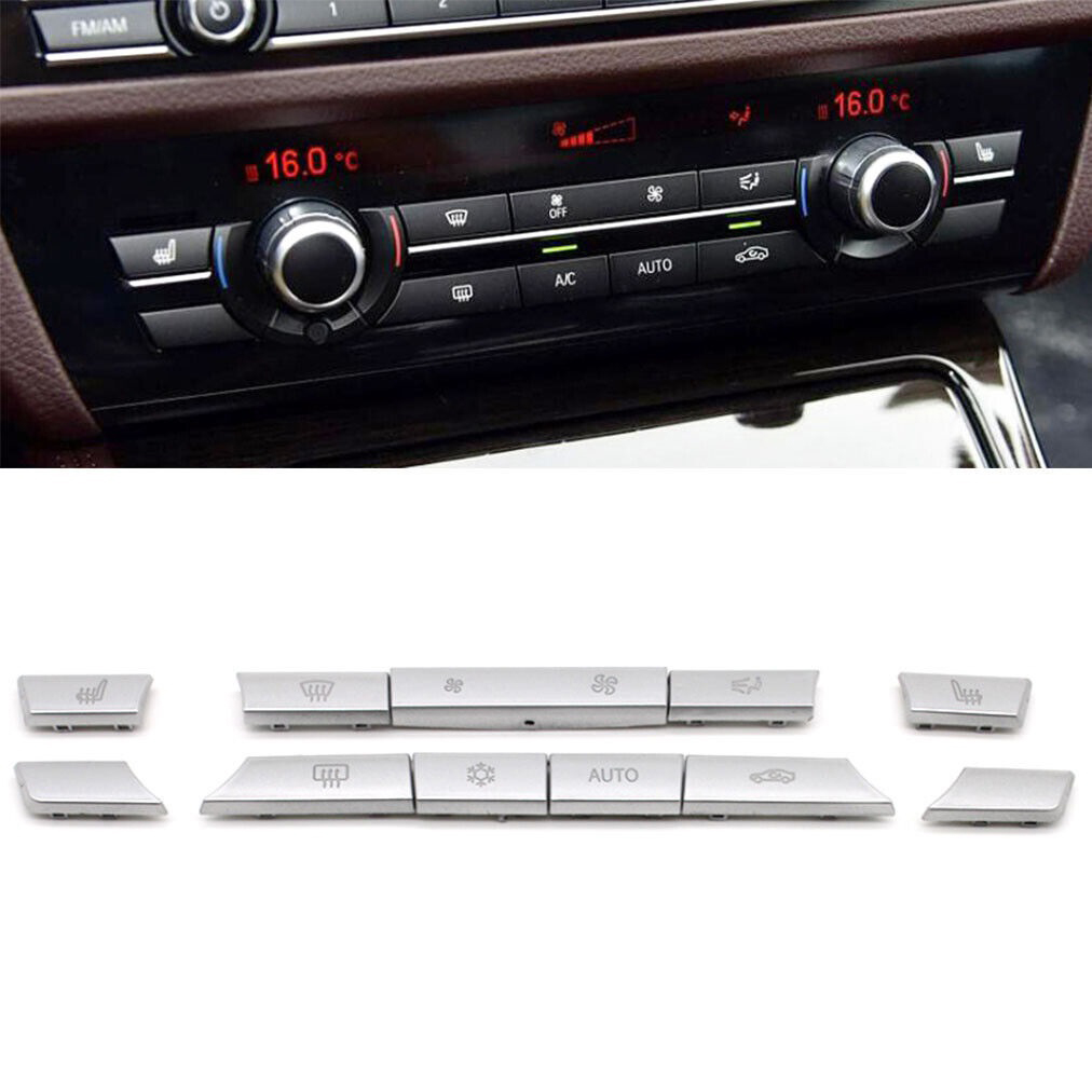 Комплект 11 броя хром бутони за климатроник за BMW 5 6 7 серия F01 F02