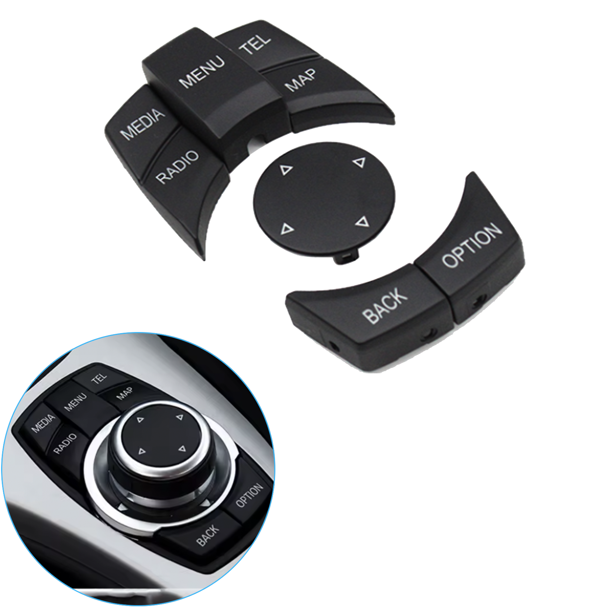 Бутони / копчета за CIC навигация Модел B за BMW 1 3 5 6 серия X1 X5 X