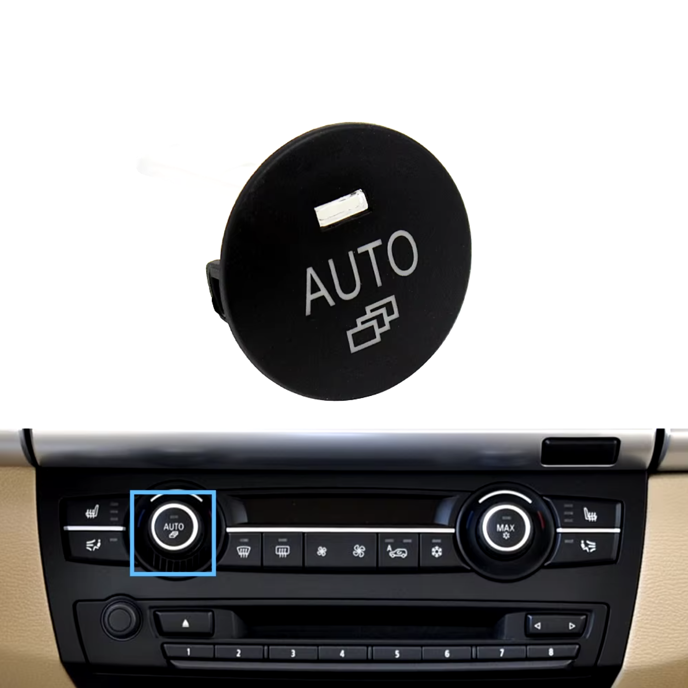 Бутон AUTO за климатроник на BMW X5 X6 E70 E71 E72 (2007-2014)