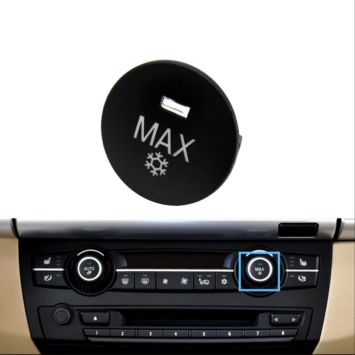 Бутон MAX за климатроник за BMW X5 X6 E70 E71 E72 (2007-2014)