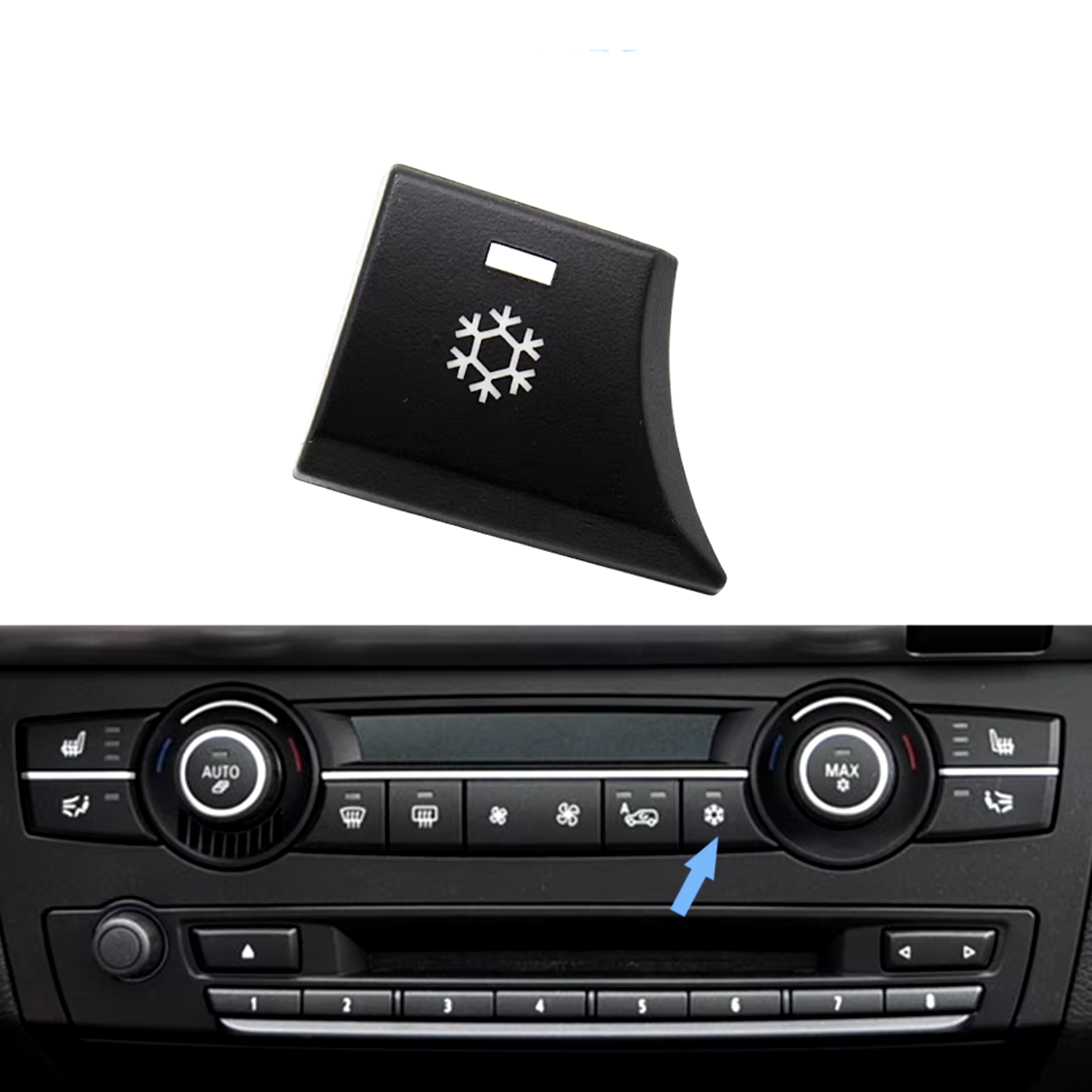 Бутон Снежинка / AC за климатроник на BMW X5 X6 E70 E71 E72 (2007-2014