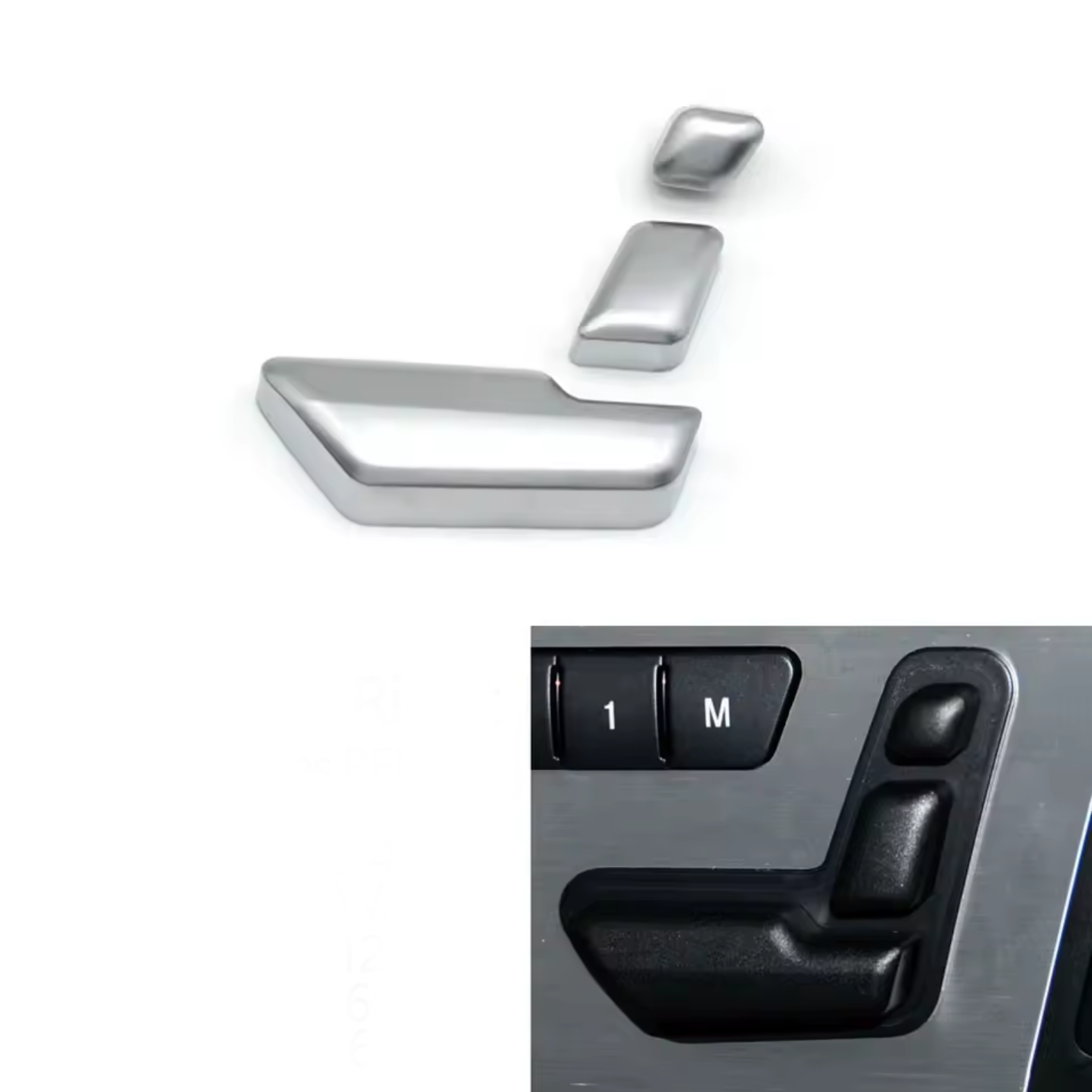Бутони за нагласяне на дясна седалка сиви за Mercedes C GLK E class W1