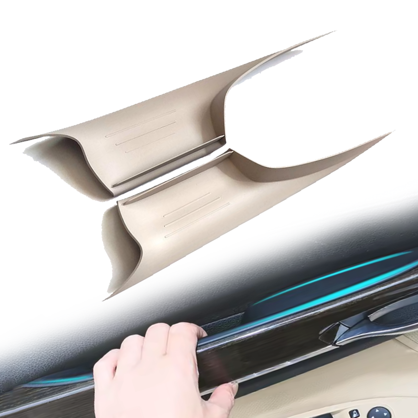 Комплект предни интериорни капачета за дръжки на BMW 7 серия F01 F02, 