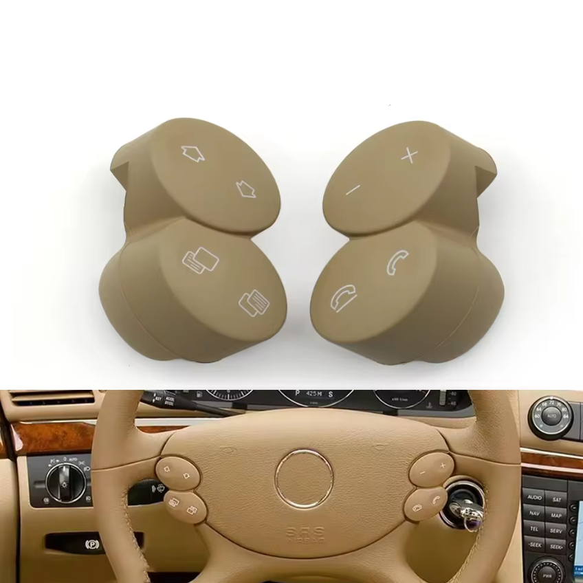 Бутони за волан за Mercedes E CLK CLS W209 W211 W219 W463, Бежово