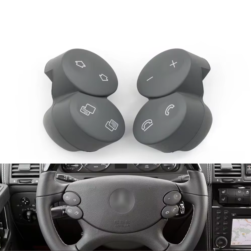 Бутони за волан за Mercedes E CLK CLS W209 W211 W219 W463, Сиво