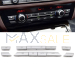 Комплект 11 броя хром бутони за климатроник за BMW 5 6 7 серия F01 F02 F10 F11 F12 F13 F06 F07