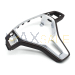 Панел за волан Mercedes Benz W176 W246 W204 W212 W207 X204 W156 W117 W218, мока с хром, 35мм