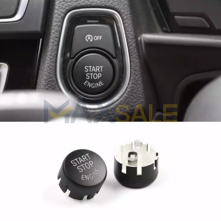 Бленда / копче за старт-стоп бутон с OFF система за BMW F Серия 3 5 7 X F30 F10 F11 F01, Черен