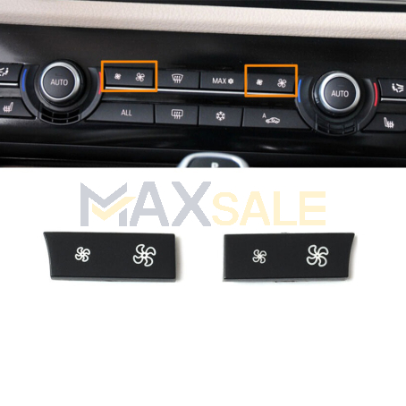 Бутони / копчета 2бр за климатроник за BMW 5 6 7 серия F01 F02 F10 F11 F12 F13 F06 F07, къси