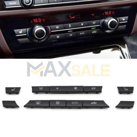 Комплект 11бр черни капачета за климатроник за BMW 5 6 7 серия F01 F02 F10 F11 F12 F13 F06 F07