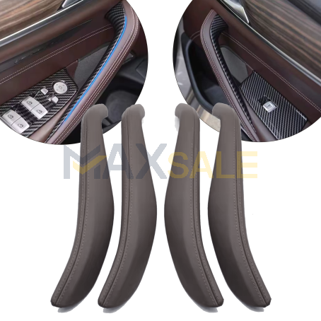 Комплект интериорни кожени капачета за BMW 5 серия G30 G31 G38 M5 F90, мока, 4бр.