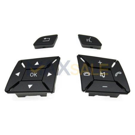 Бутони за волан за Mercedes W204 W212 W207 X204 W246 W218 W176 W172 A/B/C/E/GLK/CLA, черни