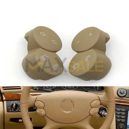Бутони за волан за Mercedes E CLK CLS W209 W211 W219 W463, Бежово