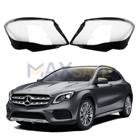 Комплект стъкла за фарове на Mercedes-Benz GLA W156 (18-20), ляво и дясно 