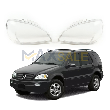 Комплект стъкла за фарове на Mercedes-Benz W163 ML (00-05), ляво и дясно 