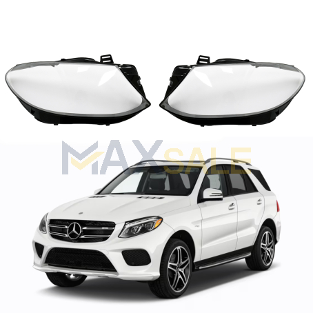 Комплект стъкла за фарове на Mercedes-Benz W166 GLE (15-19), ляво и дясно 