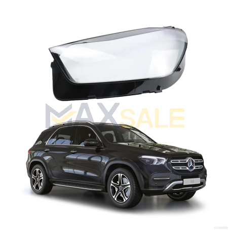 Ляво стъкло за фар на Mercedes-Benz W167 GLE / Coupe (18-21)