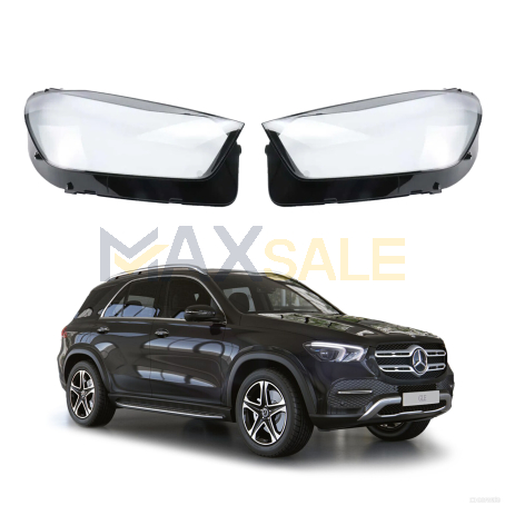 Комплект стъкла за фарове на Mercedes-Benz W167 GLE / Coupe (18-21), ляво и дясно 