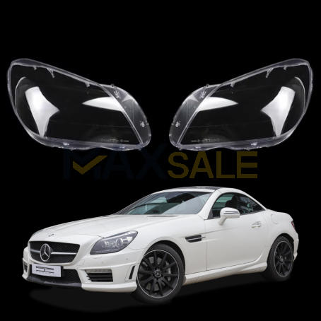 Комплект стъкла за фарове на Mercedes-Benz W172 SLK (11-15), ляво и дясно 