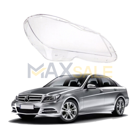 Дясно стъкло за фар на Mercedes-Benz C W204 (11-14)