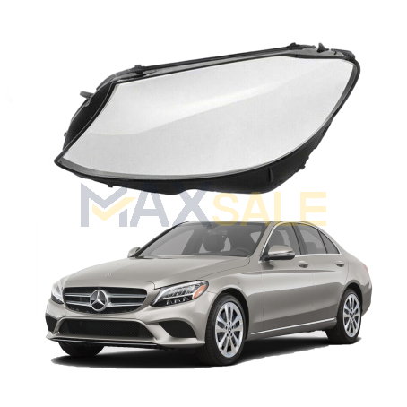 Ляво стъкло за фар Mercedes-Benz C-Class W205 Facelift