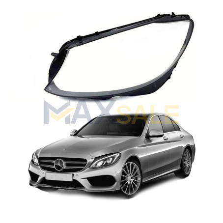 Ляво стъкло за фар Mercedes-Benz C-Class W205 (2015-2018)