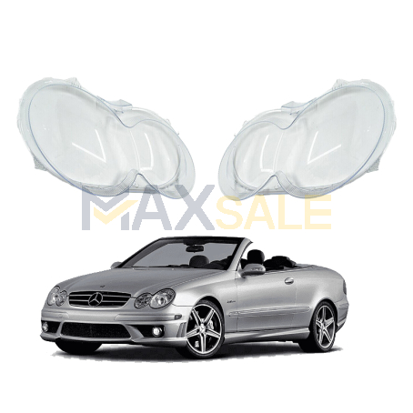 Комплект стъкла за фарове на Mercedes-Benz W209 CLK (05-08), ляво и дясно 