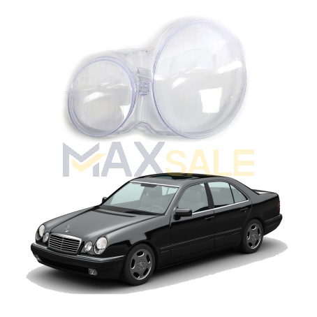 Ляво стъкло за фар Mercedes-Benz E-Class W210 (96-00)