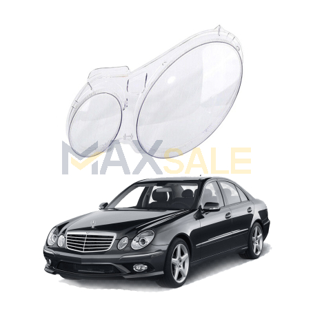 Ляво стъкло за фар на Mercedes-Benz E class W211 (03-09)