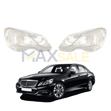 Комплект стъкла за фарове на Mercedes-Benz E class W212 (09-13), ляво и дясно 