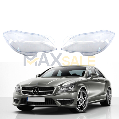 Комплект стъкла за фарове на Mercedes-Benz W218 CLS (12-14), ляво и дясно 