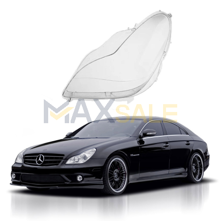 Ляво стъкло за фар на Mercedes-Benz W219 CLS  (04-09)