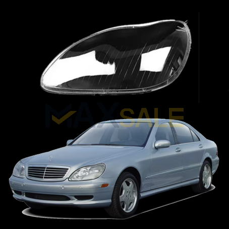 Ляво стъкло за фар на Mercedes-Benz S class W220 (03-05)