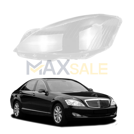 Ляво стъкло за фар на Mercedes-Benz S class W221 (07-09)