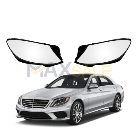 Комплект стъкла за фарове на Mercedes-Benz S class W222 (14-17), ляво и дясно 