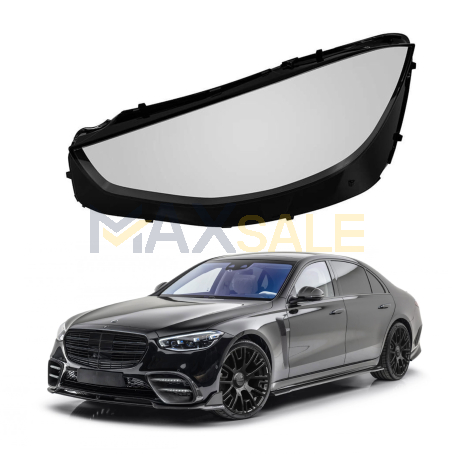 Ляво стъкло за фар на Mercedes-Benz S class W223 (20-23)
