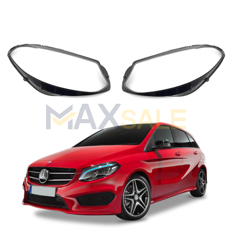 Комплект стъкла за фарове на Mercedes-Benz B class W246 (16-19), ляво и дясно 