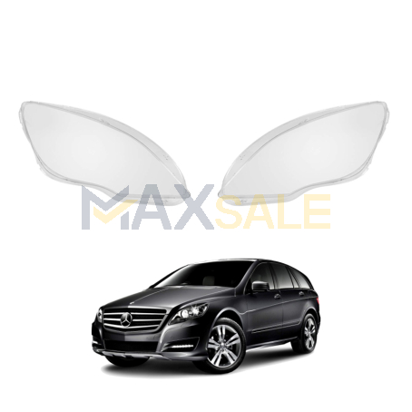 Комплект стъкла за фарове на Mercedes-Benz R class W251 (10-17), ляво и дясно 