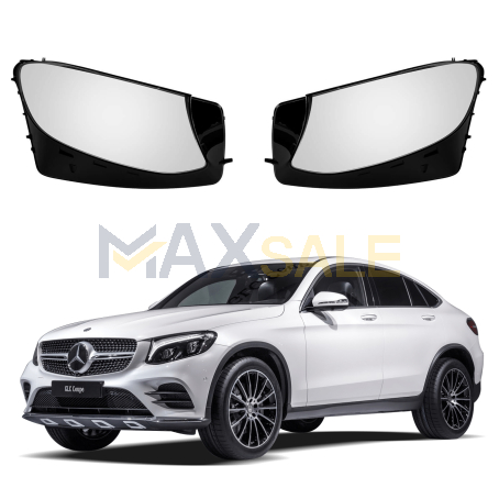 Комплект стъкла за фарове на Mercedes-Benz GLC W253 (16-18), ляво и дясно 