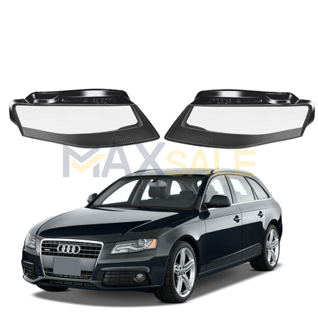 Комплект стъкла за фарове на Audi A4 B8 (08-11), ляво и дясно 