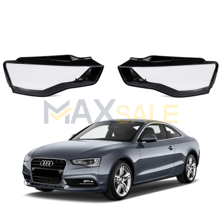 Комплект стъкла за фарове Audi A5 B8 (12-15), ляво и дясно