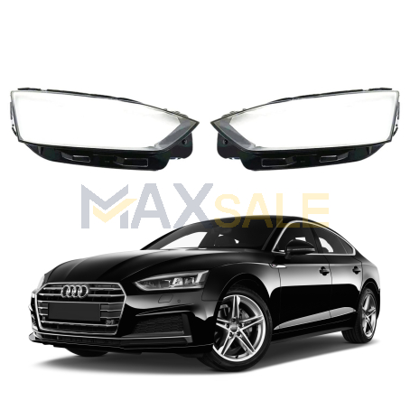 Комплект стъкла за фарове Audi A5 B9 (16-19), ляво и дясно 