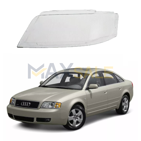 Ляво стъкло за фар Audi A6 C5 (98-02)