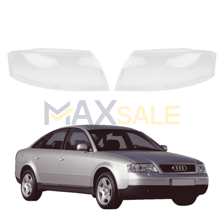 Комплект стъкла за фарове Audi A6 C5 Facelift (03-05), ляво и дясно 