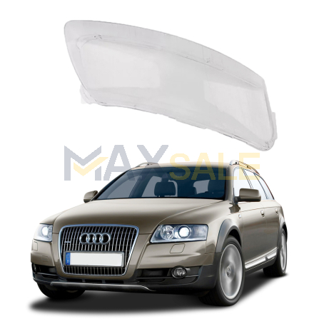 Дясно стъкло за фар Audi A6 C6 (06-11)