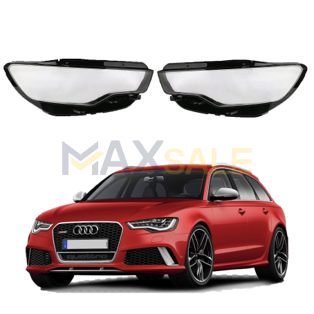Комплект стъкла за фарове Audi A6 C7 (12-14), ляво и дясно