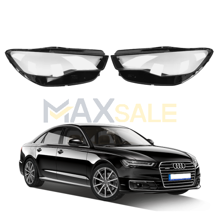 Комплект стъкла за фарове Audi A6 C7 Facelift (15-17), ляво и дясно 