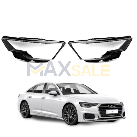 Комплект стъкла за фарове Audi A6 C8 (18-20), ляво и дясно 
