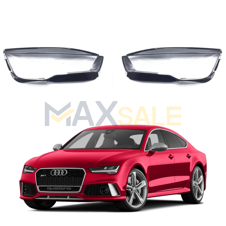 Комплект стъкла за фарове Audi A7 C7 Facelift (14-17), ляво и дясно 